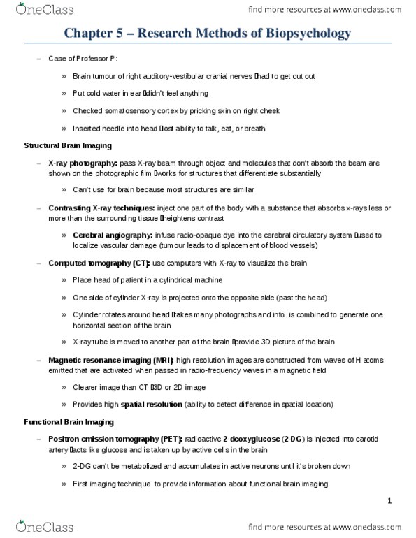 PSYCO275 Chapter Notes - Chapter 5: Pipette, Operant Conditioning, Ejaculation thumbnail