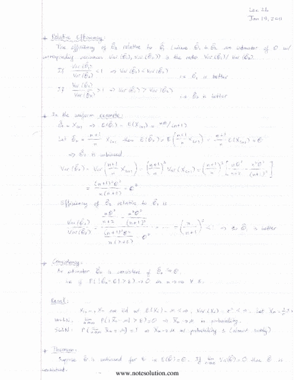 STA261H1 Lecture Notes - Micro-Star International, Independent And Identically Distributed Random Variables thumbnail