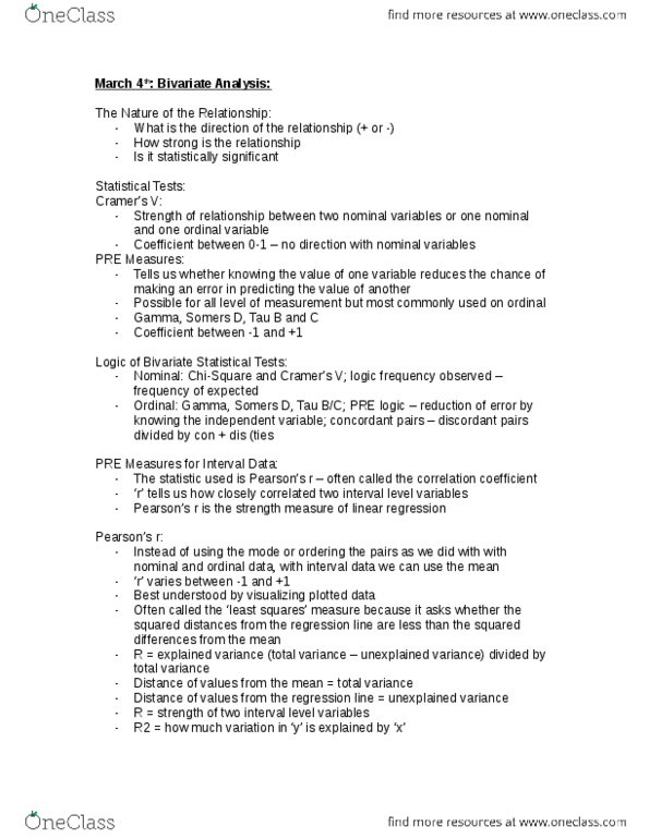 COMM 2002 Lecture Notes - Lecture 6: Ordinal Data, Explained Variation thumbnail