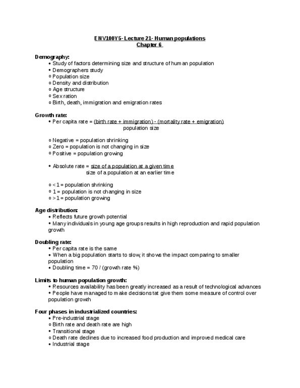 ENV100Y5 Lecture Notes - Lecture 21: Global Hectare, Doubling Time, Biocapacity thumbnail