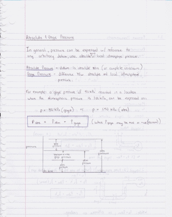 CIVENG 2O04 Chapter 3: 2O04 - Ch.3 Fluid Statics - Absolute & Gage Pressure.pdf thumbnail