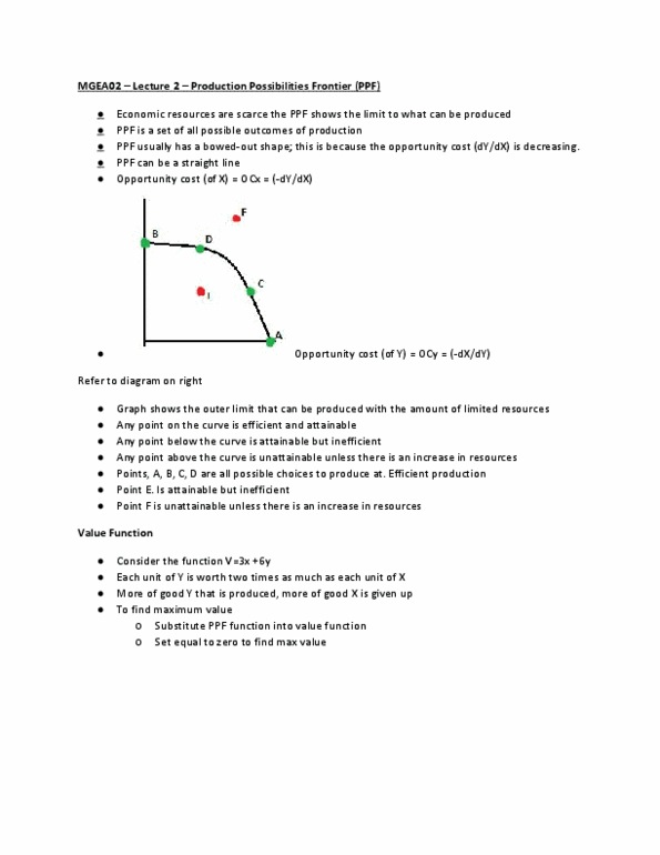 MGEA02H3 Lecture Notes - Lecture 2: Opportunity Cost thumbnail