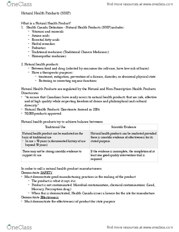 NFS284H1 Lecture Notes - Lecture 16: Literature Review, Nutrient, Prescription Drug thumbnail