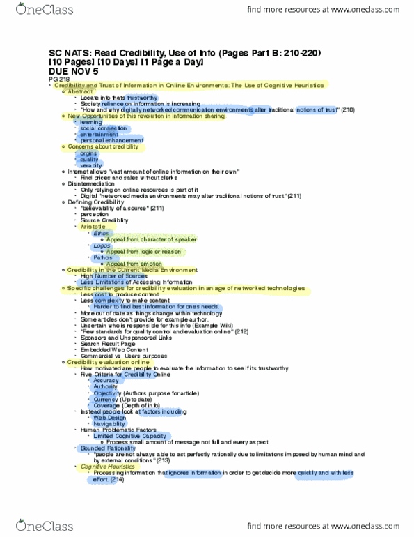 NATS 1700 Chapter Notes - Chapter PG 210-220: Pathos, Bounded Rationality, Navigability thumbnail