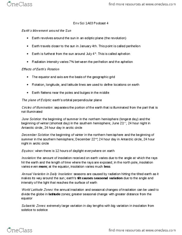 ENVIRSC 1A03 Lecture Notes - Lecture 4: Arctic Air, Humid Continental Climate, Heating Degree Day thumbnail