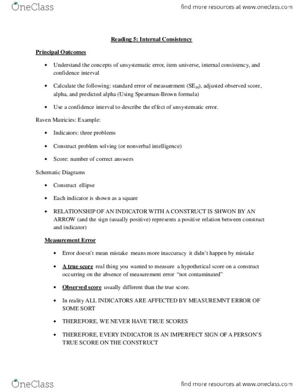 Health Sciences 2801A/B Lecture Notes - Lecture 5: Observational Error, Confidence Interval, Ellipse thumbnail