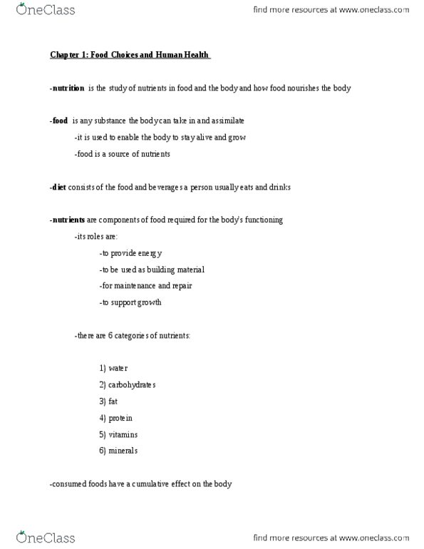 APA 2121 Chapter Notes - Chapter 1: Cerebrovascular Disease, Cardiovascular Disease, Overnutrition thumbnail