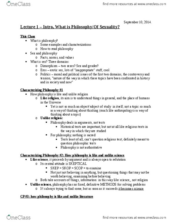 PHL243H1 Lecture Notes - Lecture 1: Teleology, Ope, Yang Yin thumbnail