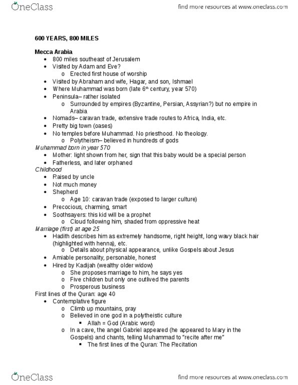 REL STD 5A Lecture Notes - Lecture 15: Henna thumbnail