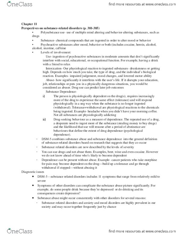 PSYCH257 Chapter Notes - Chapter 11: Cue Reactivity, Origin Of Replication, Reinforcement thumbnail