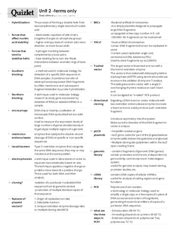 BIOC 3400 Lecture Notes - Lecture 23: Genomic Library, Histone Deacetylase, 18S Ribosomal Rna thumbnail