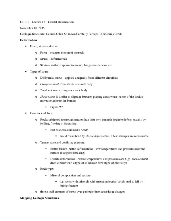 GL101 Lecture 15: Crustal Deformation thumbnail