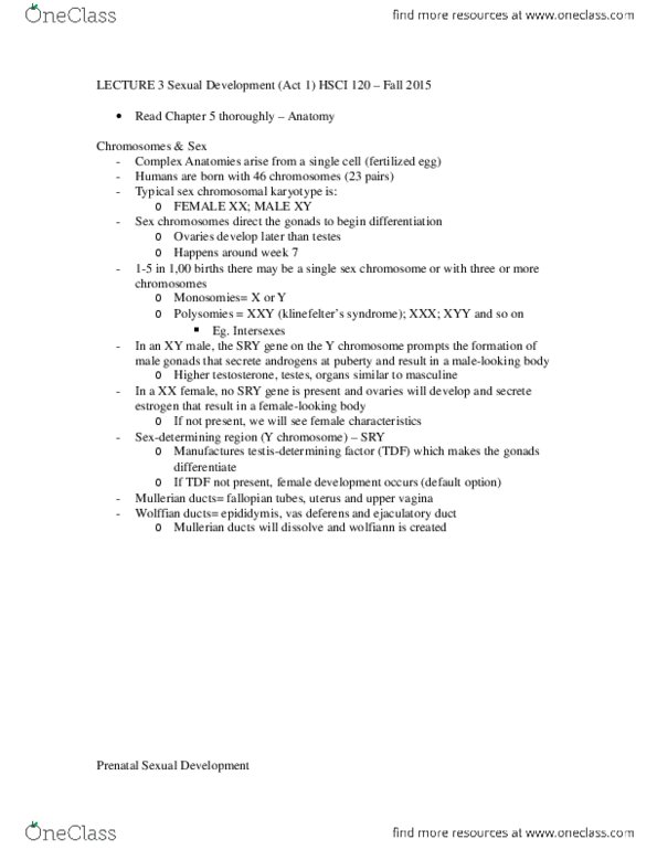 HSCI 120 Lecture Notes - Lecture 3: Masturbation, Ejaculation, Clitoridectomy thumbnail