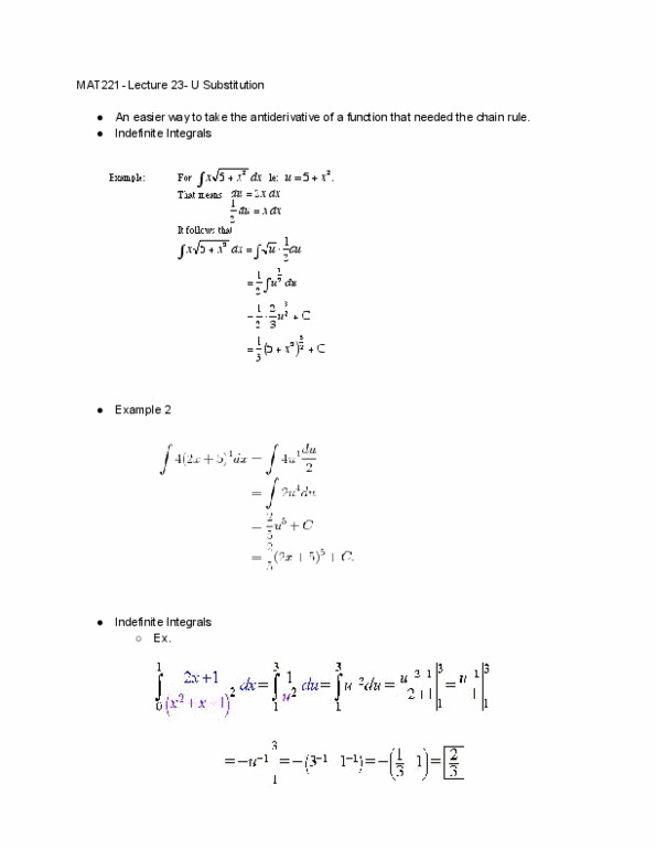 MATH 221 Lecture Notes - Lecture 23: Antiderivative thumbnail