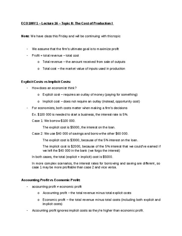 ECO101H1 Lecture Notes - Lecture 16: Marginal Product, Dependent And Independent Variables, W. M. Keck Observatory thumbnail