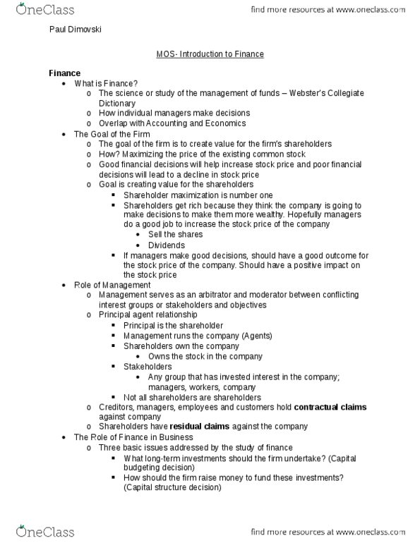 Management and Organizational Studies 1023A/B Lecture 6: MOS- Ch 6 thumbnail