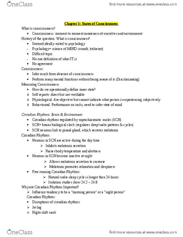 PS101 Chapter 5: Chapter 5- States of Consciousness thumbnail