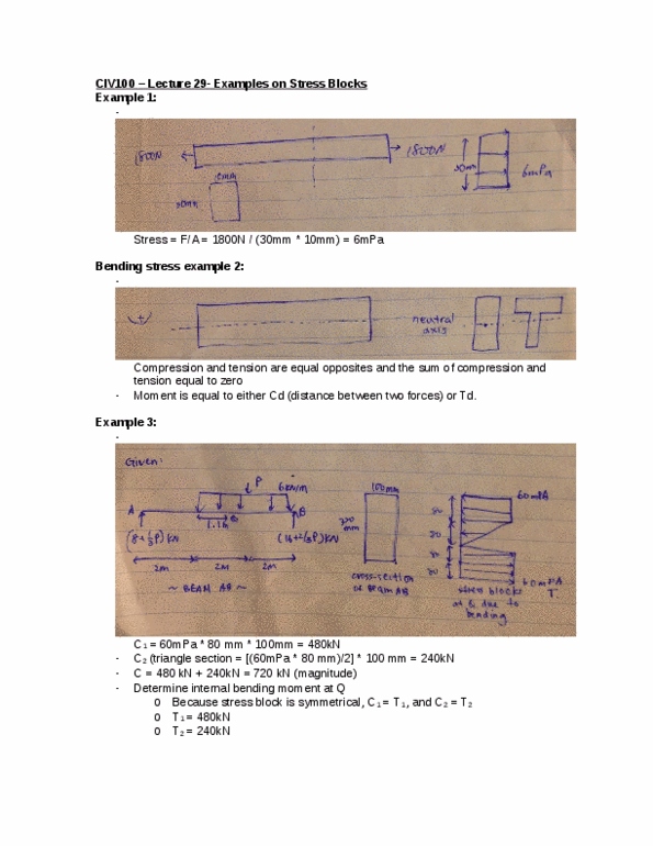 CIV100H1 Lecture Notes - Lecture 29: Kwin, Pennsylvania Route 18, Neutral Axis thumbnail