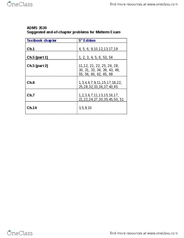 ADMS 3530 Lecture 4: Suggested Midterm Questions-1 thumbnail