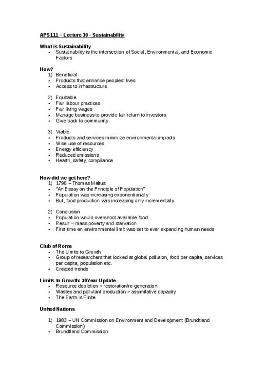 APS111H1 Lecture 30: Sustainability thumbnail