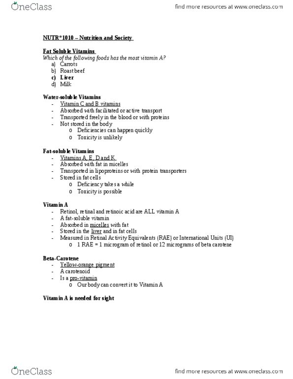 NUTR 1010 Lecture Notes - Lecture 1: Heat Syncope, Collagen, Extracellular Fluid thumbnail