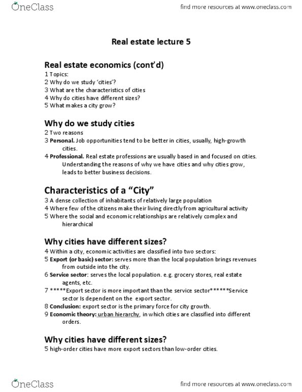 REAL 1820 Lecture 5: Real estate lecture 5 thumbnail