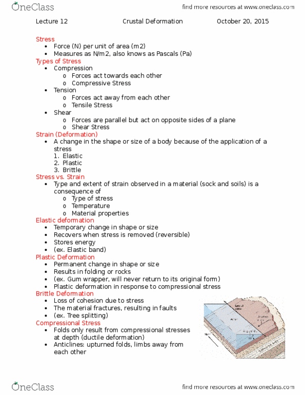 EOSC 110 Lecture 12: Crustal Deformation thumbnail