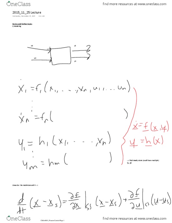 CHEN 4601 Lecture Notes - Lecture 50: Mimd, Ney, Plug Flow Reactor Model thumbnail