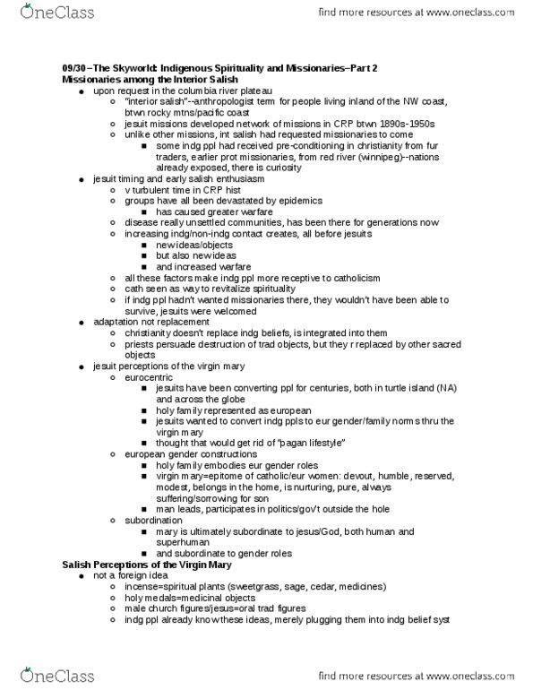 INDG 200 Lecture Notes - Lecture 8: Columbia Plateau, Interior Salish Languages, Society Of Jesus thumbnail