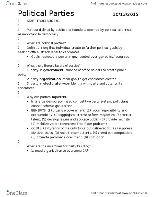 POL SCI 1 Lecture Notes - Lecture 12: Barry Goldwater, Big Data, Ballistic Missile thumbnail