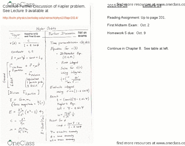 PHYSICS 105 Lecture 14: Lecture14 thumbnail