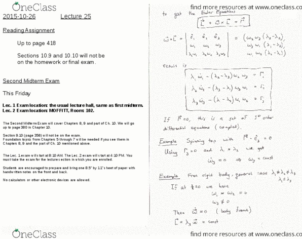 PHYSICS 105 Lecture Notes - Lecture 25: Space Frame thumbnail