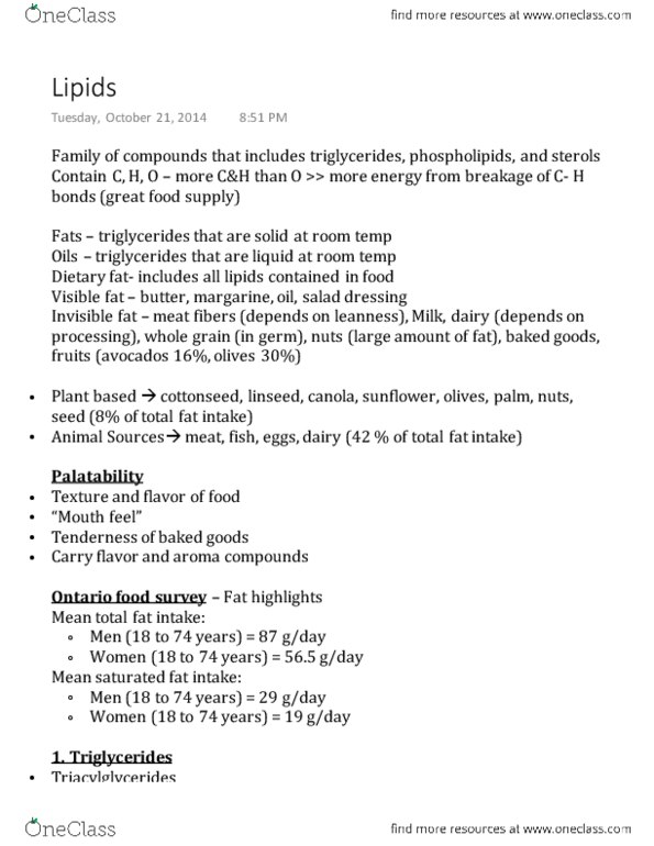 FNN 100 Chapter 3: Lipids thumbnail