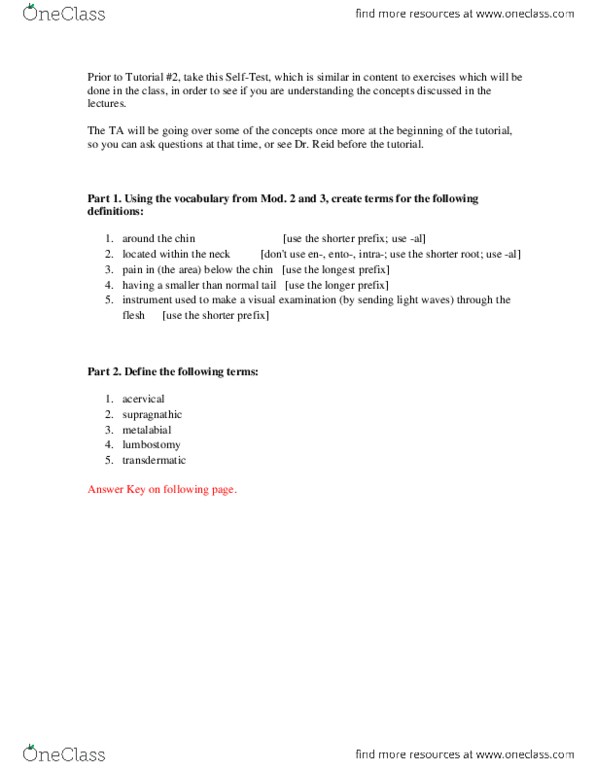 CLST 301 Lecture Notes - Lecture 1: Cervical Canal thumbnail
