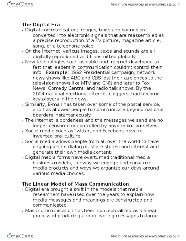 FILM 240 Chapter Notes - Chapter 1: Media Consumption, Kaiser Family Foundation, Paper Print thumbnail