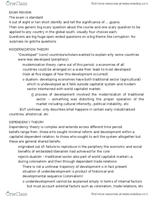 PSCI 2101 Lecture Notes - Lecture 3: Jo Freeman, Gro Harlem Brundtland, Morocco thumbnail