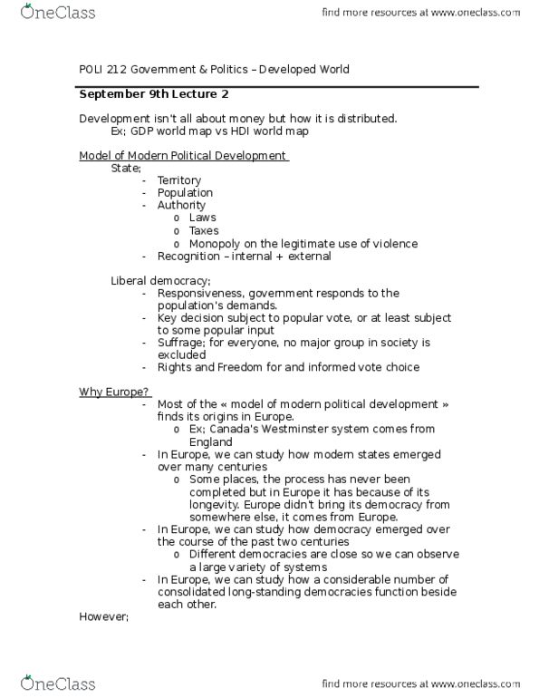 POLI 212 Lecture Notes - Lecture 99: Vladimir Zhirinovsky, Consensus Democracy, Authoritarianism thumbnail