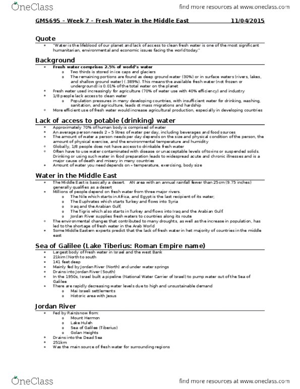 GMS 695 Lecture 8: GMS695 - Week 8 - Water in the Middle East thumbnail