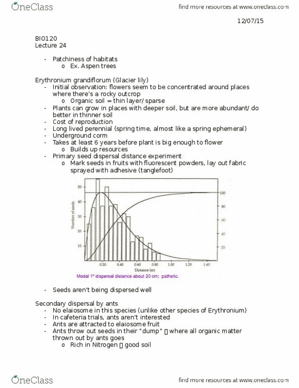 BIO120H1 Lecture Notes - Lecture 24: Soil thumbnail