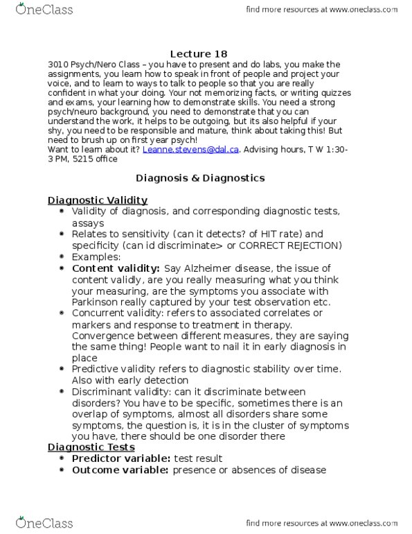 PSYO 2000 Lecture Notes - Lecture 18: Apposition, Coronary Artery Disease, Litre thumbnail