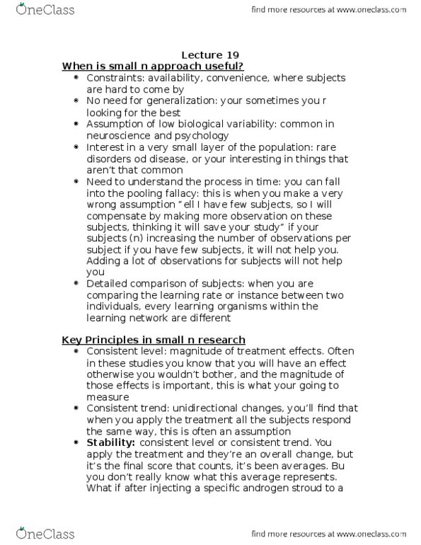 PSYO 2000 Lecture Notes - Lecture 19: Polygraph, Stability Criterion, Sequential Analysis thumbnail