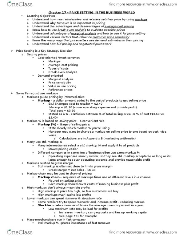 MGT 3300 Chapter Notes - Chapter 17: Balts, Margina, Switching Barriers thumbnail