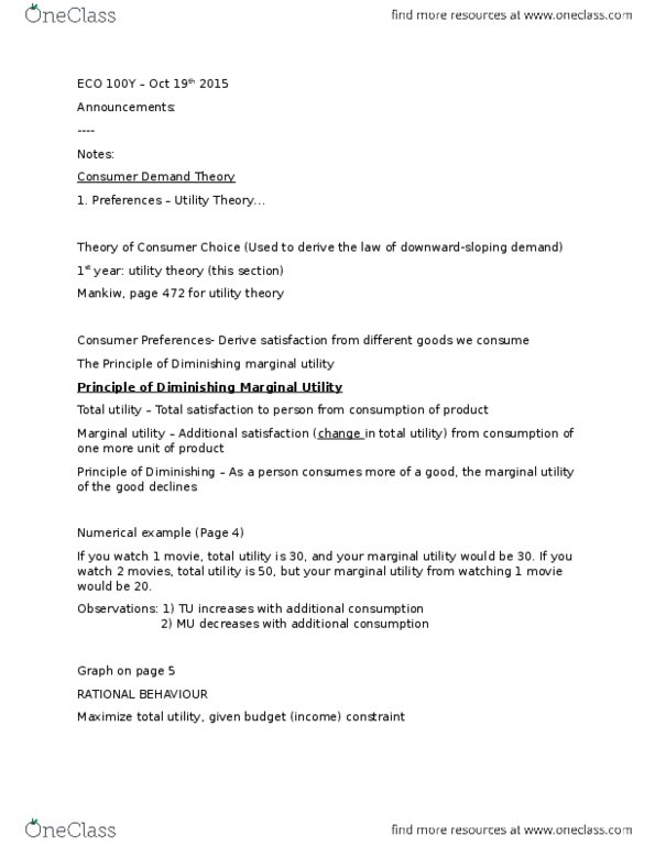 ECO101H1 Lecture Notes - Lecture 10: Market Price, Majlis Ugama Islam Singapura, Economic Surplus thumbnail