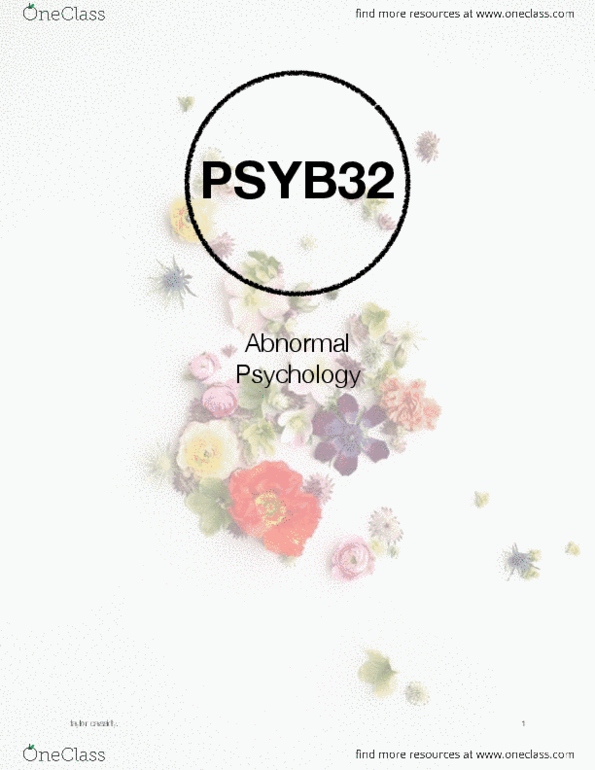 PSY100H1 Chapter 1-14,16: PSYB32H3Y Entire Textbook Note thumbnail