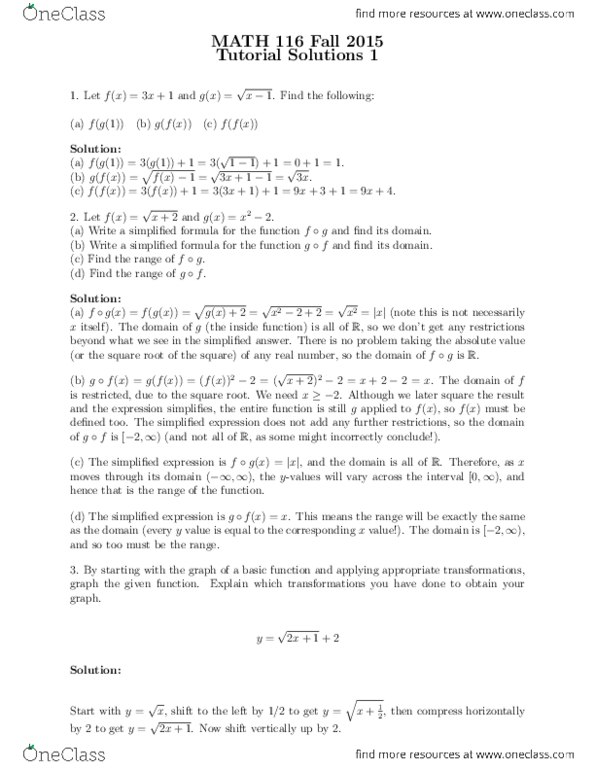 MATH116 Lecture Notes - Lecture 16: Entire Function thumbnail