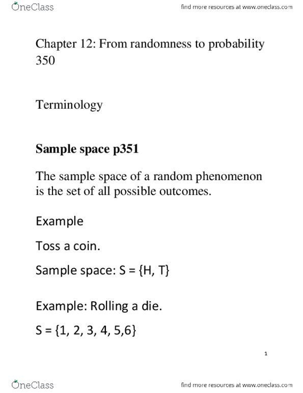 STAB22H3 Lecture Notes - Lecture 1: Empirical Probability, American Express, Conditional Probability thumbnail