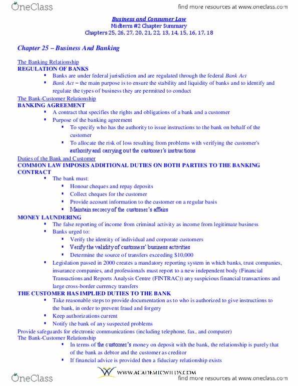 MCS 3040 Chapter All: MCS3040 - Midterm 2 Chapter Summary docx - thumbnail