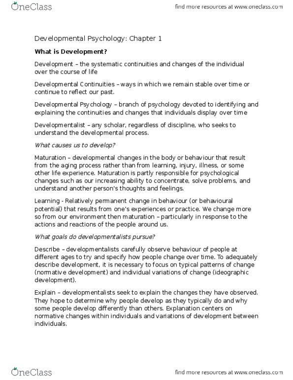 PSYC 2450 Chapter 1: Developmental Psychology Ch1 thumbnail