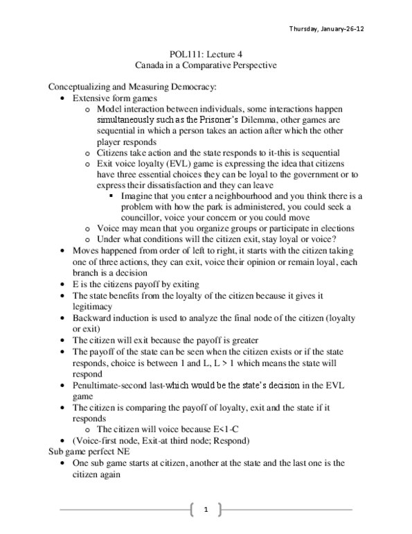 POL111H5 Lecture 4: Lecture 4 %28Jan 26%29.doc thumbnail