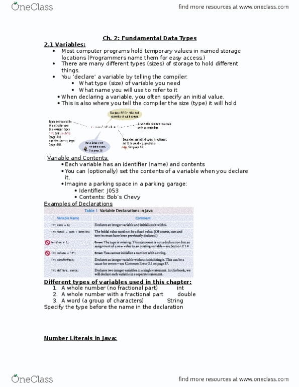 COMP 1710 Lecture Notes - Lecture 2: String Operations, Trigonometric Functions, Square Root thumbnail